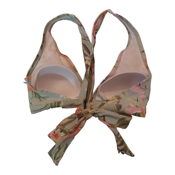 Kona Sol Women's Floral Print Bikini Top Size Small - Picture 2 of 6